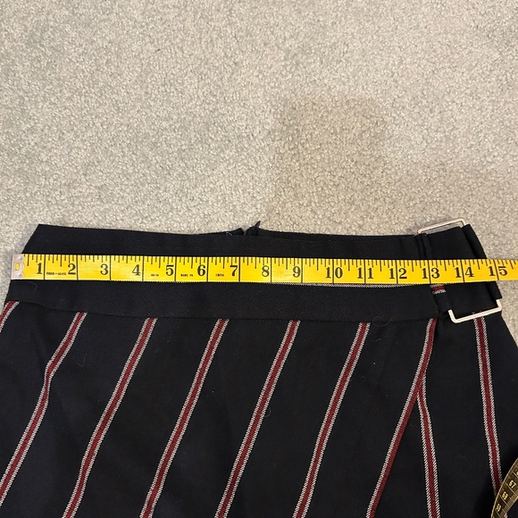 Dynamite Size Small Mini Skirt Navy with Red/White Stripes - Picture 3 of 9
